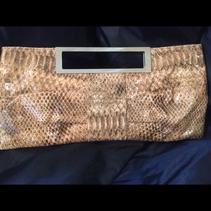❌SOLD❌ Snakeskin pattern clutch
